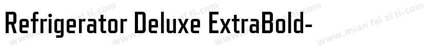 Refrigerator Deluxe ExtraBold字体转换